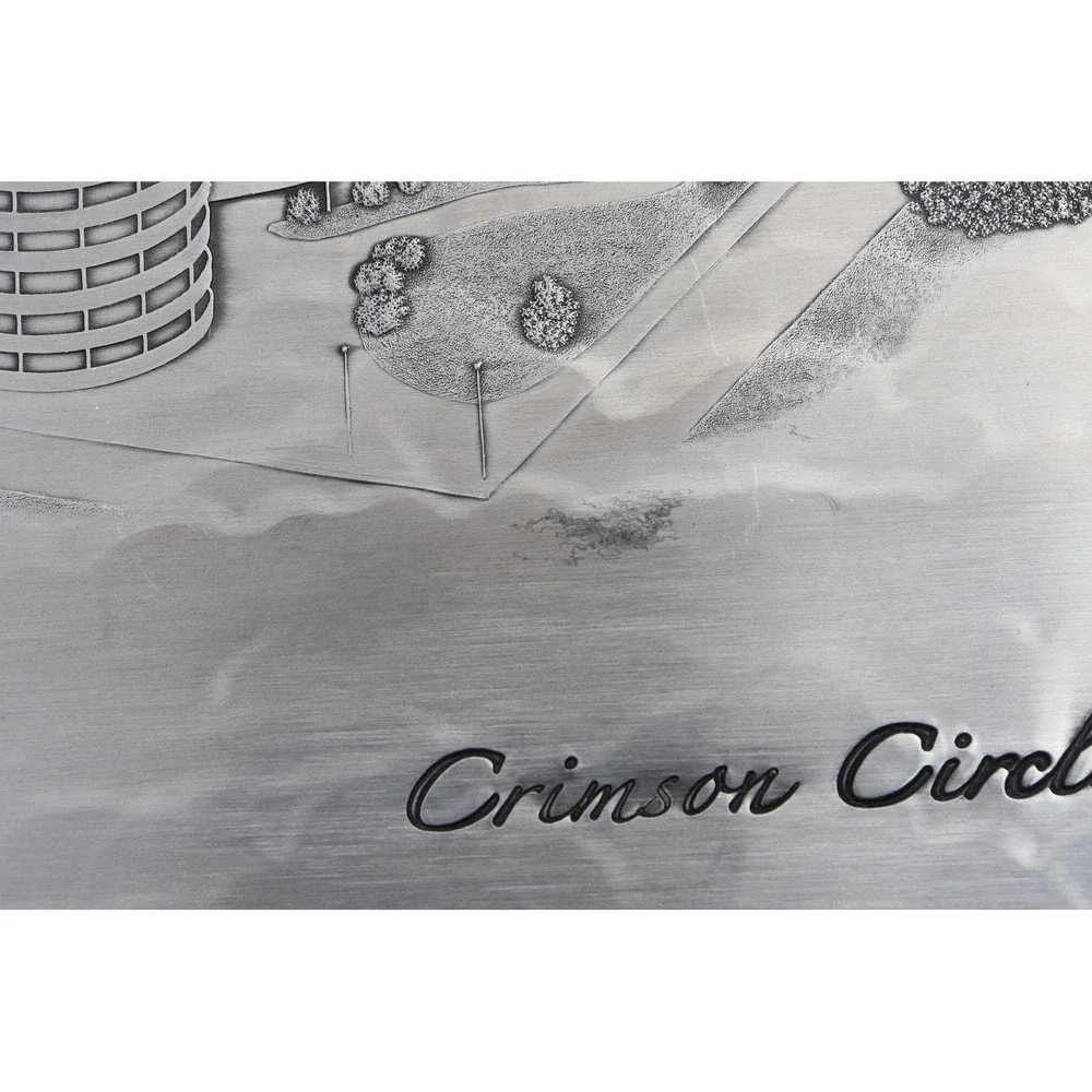 Vintage Wendell August Hammered Aluminum Tray Bryant Denney Stadium